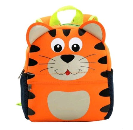 Kids Cartoon Animal Backpack (Kindergarten Size) – Soft Zipper Bag