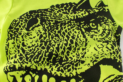 Boys' Graphic Cotton Tee – Short-Sleeve Dinosaur & Excavator Print T-Shirt for Toddlers & Little Boys (2–8 Years)