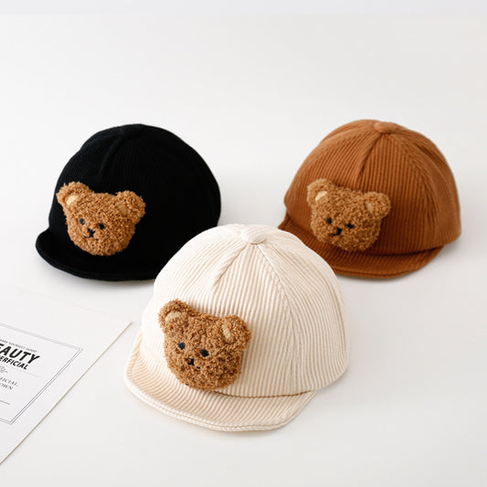 Cozy Bear Baby Baseball Cap for Babies and Toddlers