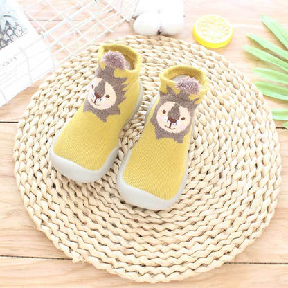 Kids Non-Slip Floor Socks – Soft Cotton Anti-Fall Walking Socks