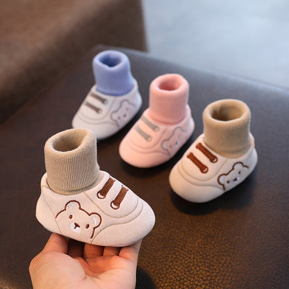 Baby Winter Booties – Non-Slip Plush Sock Shoes for Toddlers (1–3 years)
