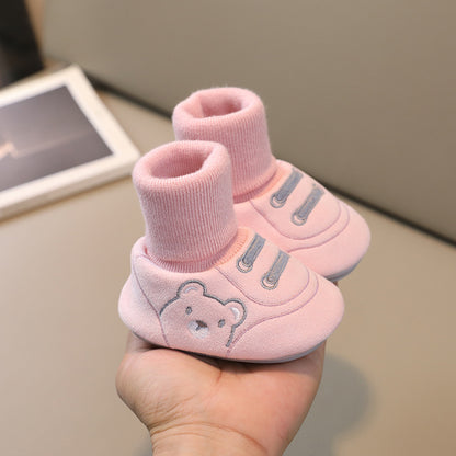 Baby Winter Booties – Non-Slip Plush Sock Shoes for Toddlers (1–3 years)
