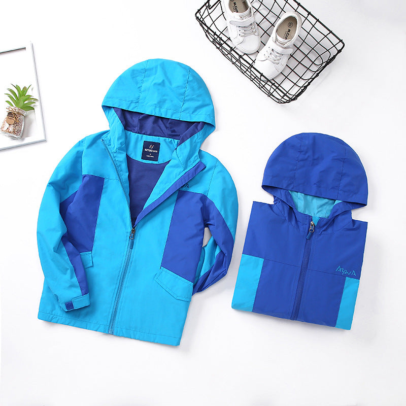 Waterproof Hooded Rain Jacket for Kids | Lightweight Windbreaker for Outdoor Play