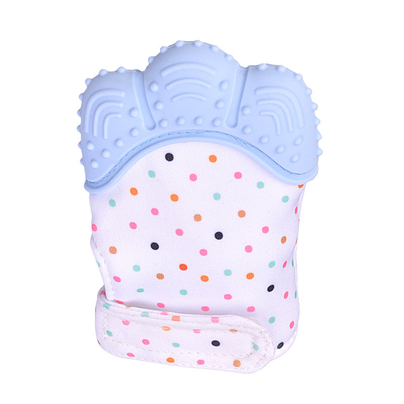 Silicone Teething Mitten for Babies – BPA-Free Chew Glove with Velcro Wrist Strap (3–12 Months)