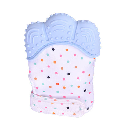 Silicone Teething Mitten for Babies – BPA-Free Chew Glove with Velcro Wrist Strap (3–12 Months)