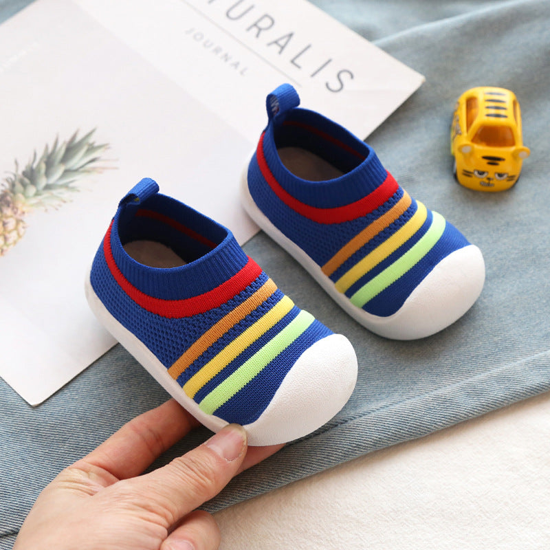 Flying Knit Sock Sneakers for Toddlers (Soft Sole, Breathable)