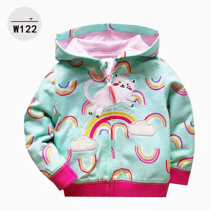 Kids Hooded Zip-Up Hoodie (Baby & Toddler) – Cute Printed Styles