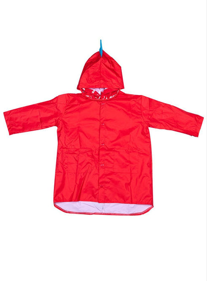 Dinosaur Spike Hooded Raincoat for Kids – Waterproof Rain Jacket with 3D Back Spines