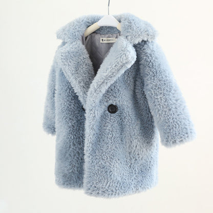 Toddler & Little Kids Faux Fur Coat – Warm, Soft & Stylish for Cooler Days