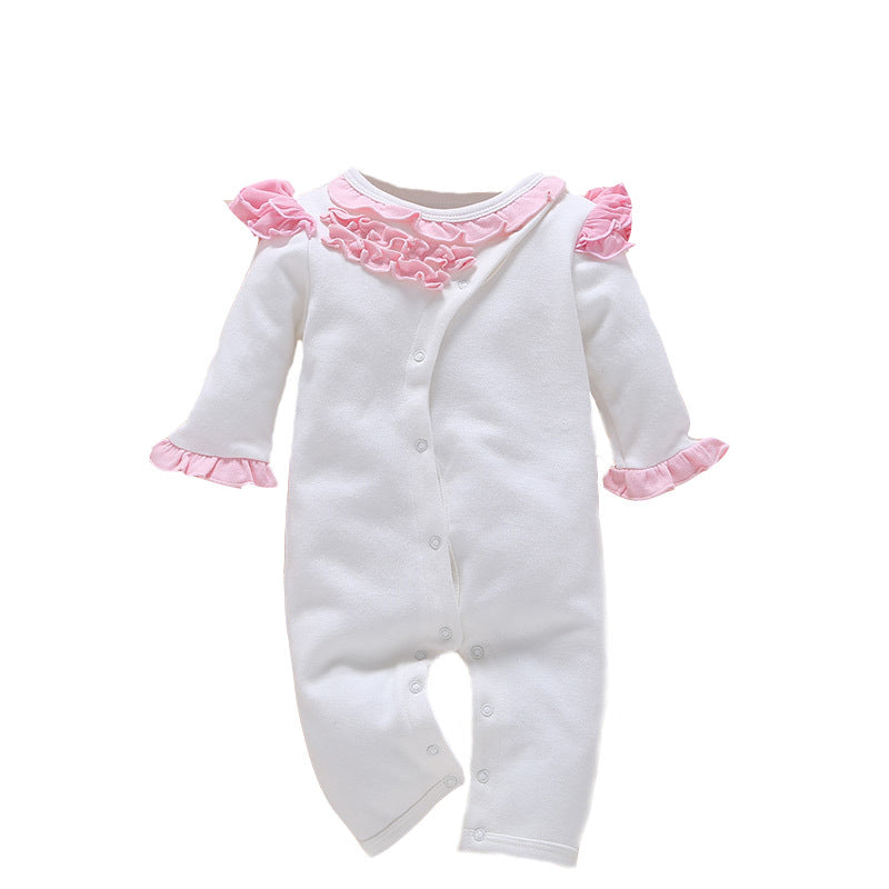 Soft Cotton Hooded Baby Romper – Cozy One-Piece Jumpsuit for Newborns & Infants