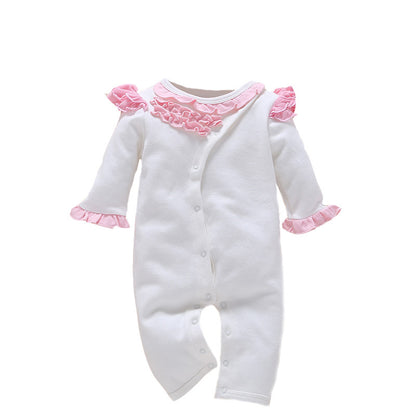 Soft Cotton Hooded Baby Romper – Cozy One-Piece Jumpsuit for Newborns & Infants