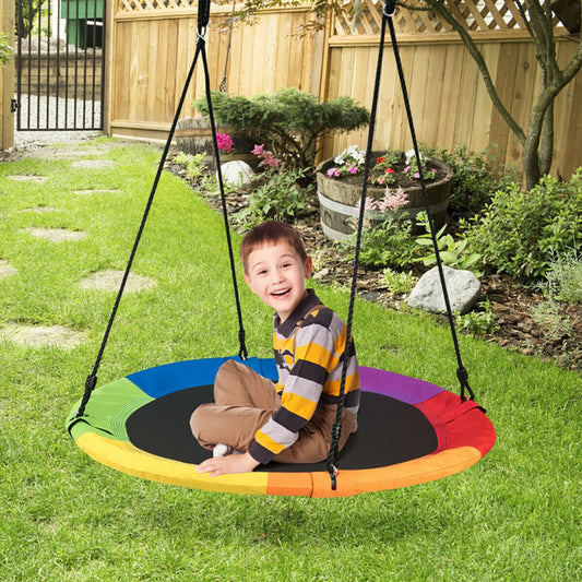 40" Flying Saucer Tree Swing for Kids – Outdoor Play