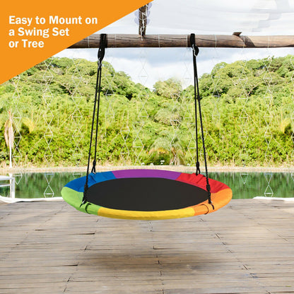 40" Flying Saucer Tree Swing for Kids – Outdoor Play