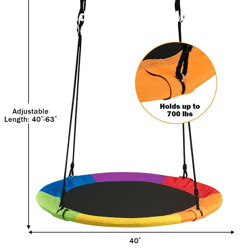 40" Flying Saucer Tree Swing for Kids – Outdoor Play