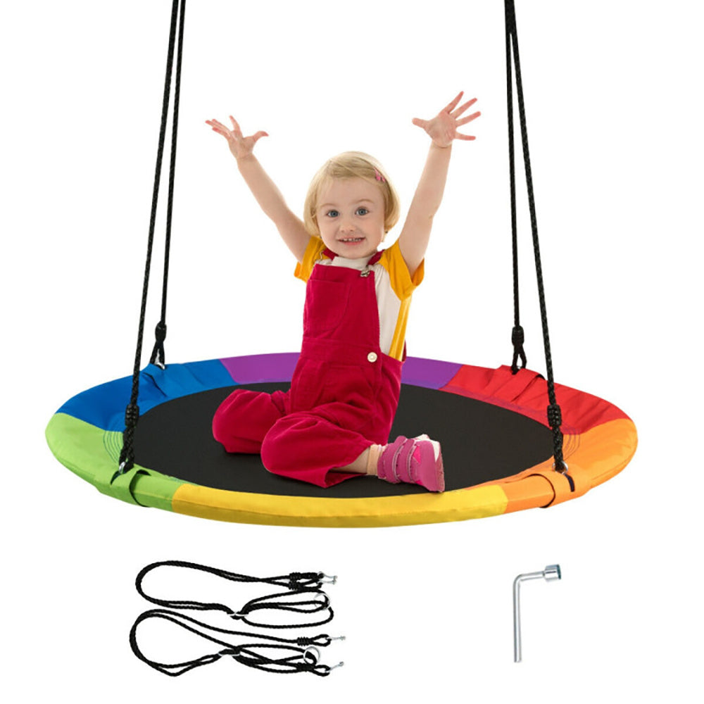 40" Flying Saucer Tree Swing for Kids – Outdoor Play