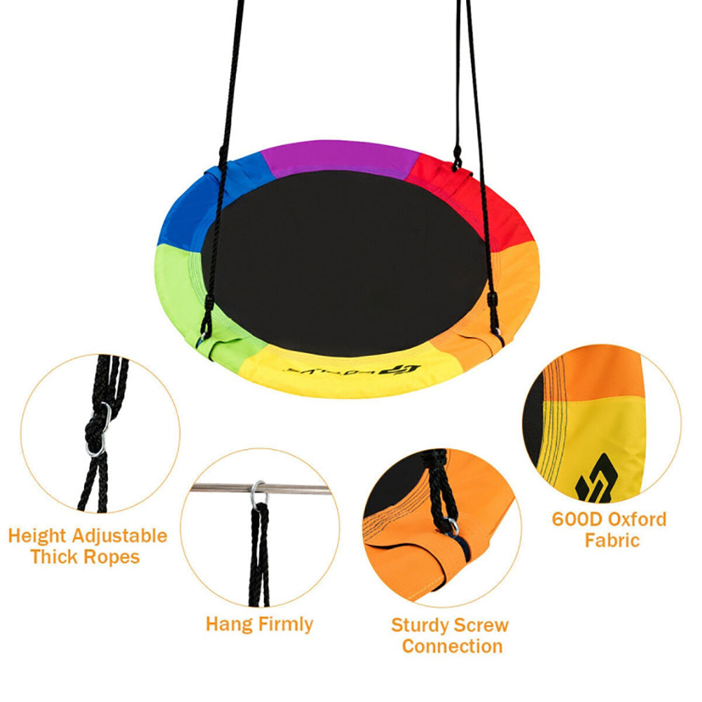40" Flying Saucer Tree Swing for Kids – Outdoor Play