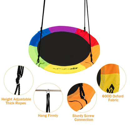 40" Flying Saucer Tree Swing for Kids – Outdoor Play
