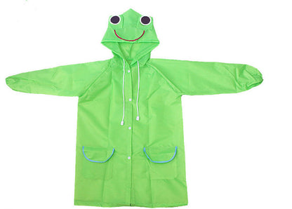 Animal Character Hooded Raincoat for Toddlers & Kids – Duck, Frog, Bunny & More