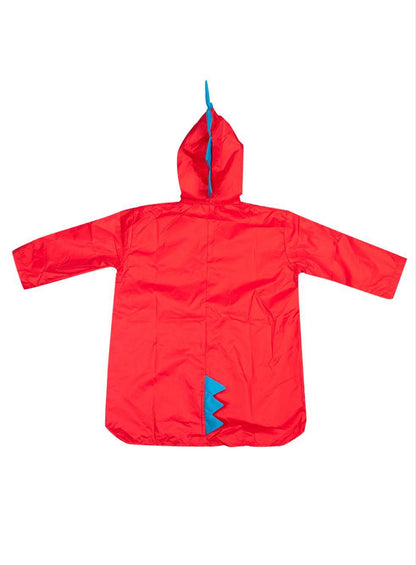 Dinosaur Spike Hooded Raincoat for Kids – Waterproof Rain Jacket with 3D Back Spines