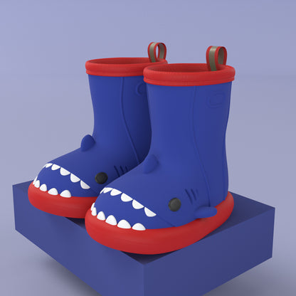Kids Shark Rain Boots for Toddlers – Waterproof Non-Slip Dino Booties