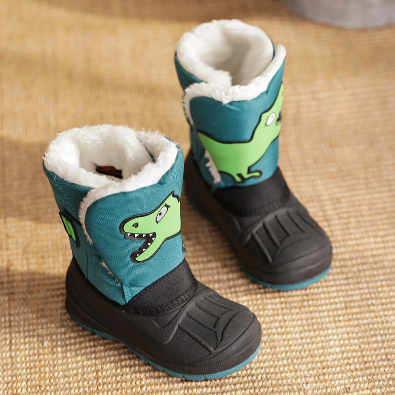 Kids Waterproof Boots with Cozy Fleece Lining – Non-Slip Winter Boots