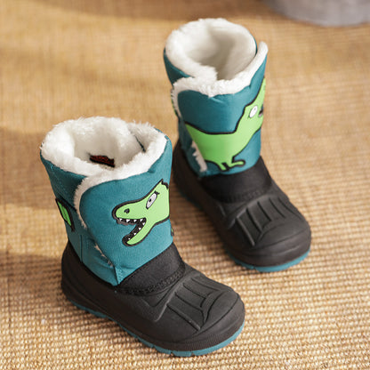 Kids Waterproof Boots with Cozy Fleece Lining – Non-Slip Winter Boots