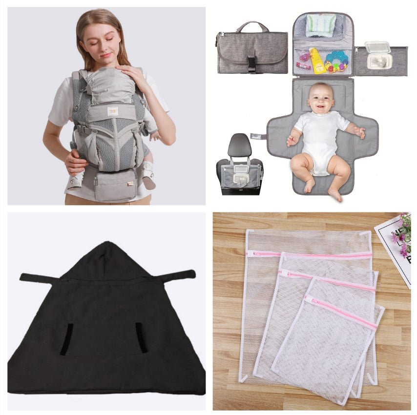 Adjustable Front & Back Baby Carrier with Waist Support