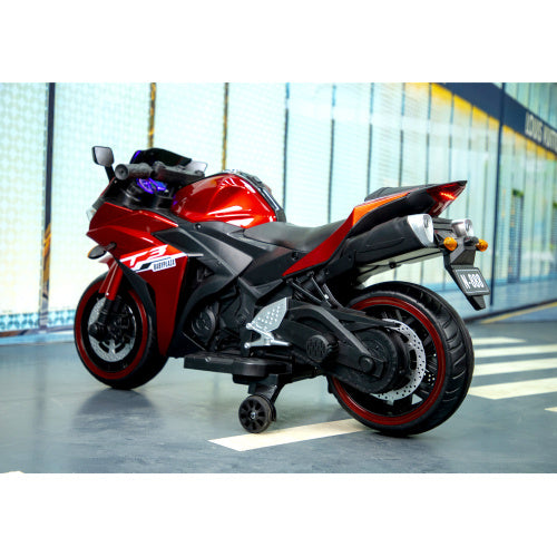 12V Kids Ride-On Motorcycle with Lights & Music – Ages 3-6
