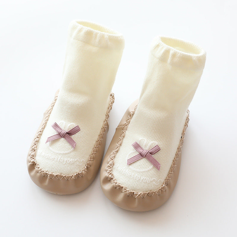 Baby Non-Slip Floor Socks (Cotton) – Soft Grippy Sock Shoes for Infants
