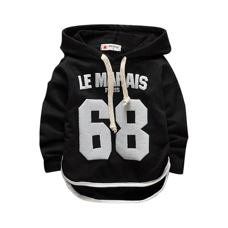 Kids “68” Graphic Hoodie Sweatshirt (Cotton-Blend) – Soft Pullover for Toddlers
