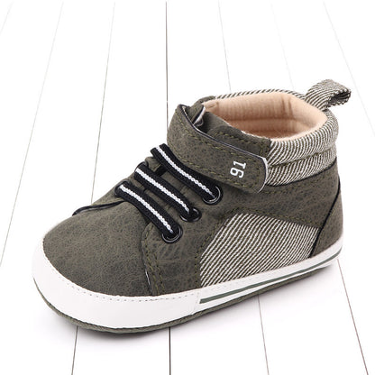 Baby High-Top Sneakers (6–18 Months) – Breathable Velcro First Walker Shoes
