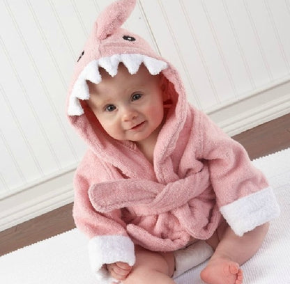 Baby Hooded Bathrobe – Cute Animal Cotton Bath Towel for Infants & Toddlers
