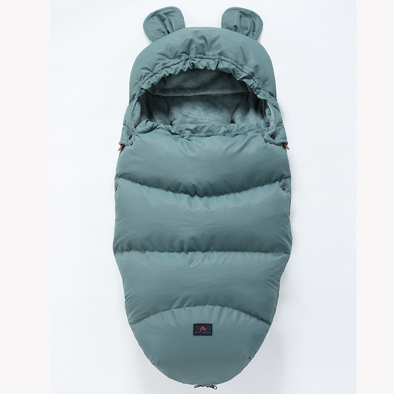 Baby Winter Stroller Sleeping Bag & Footmuff (0–3 Years) – Thick Warm Bunting Bag with Zipper Design