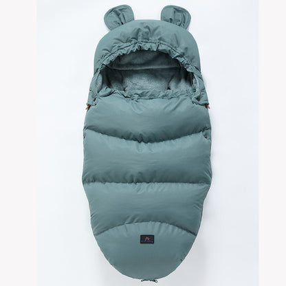 Baby Winter Stroller Sleeping Bag & Footmuff (0–3 Years) – Thick Warm Bunting Bag with Zipper Design