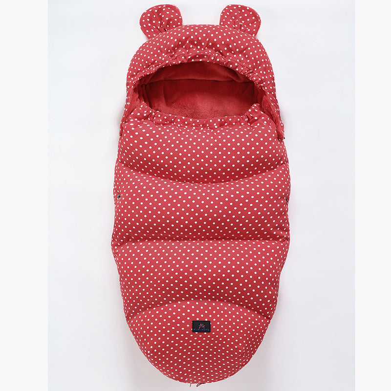 Baby Winter Stroller Sleeping Bag & Footmuff (0–3 Years) – Thick Warm Bunting Bag with Zipper Design
