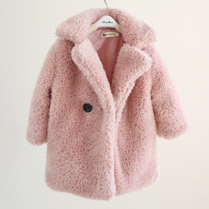 Toddler & Little Kids Faux Fur Coat – Warm, Soft & Stylish for Cooler Days