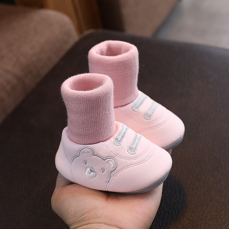 Baby Winter Booties – Non-Slip Plush Sock Shoes for Toddlers (1–3 years)