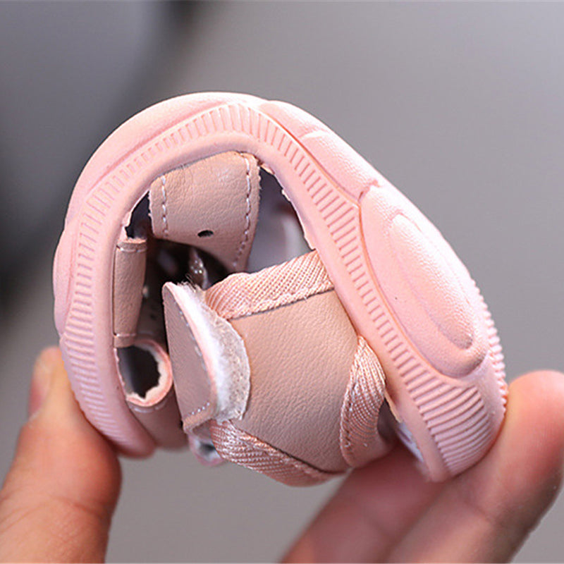 Baby Girl Sound-Activated Sandals with Soft Sole – Cute First Walkers