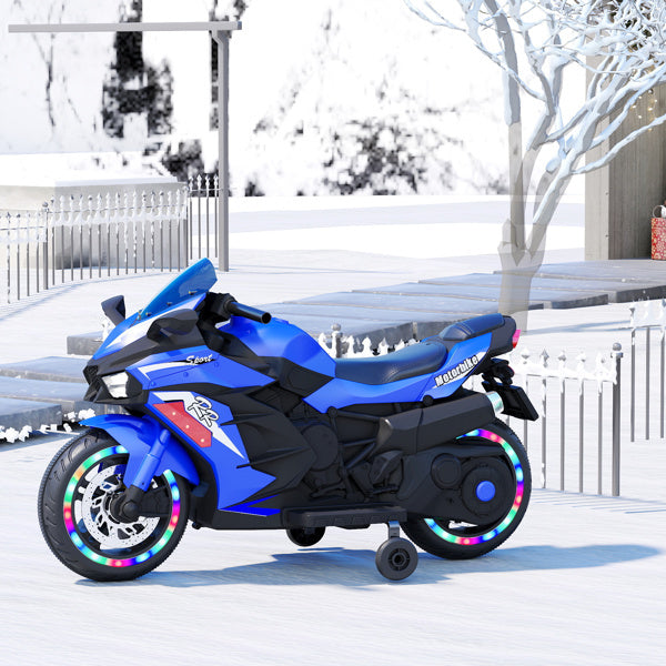 Electric Ride-On Motorcycle 12V for Kids, Ages 2-6 – Light Wheels & Bluetooth Music