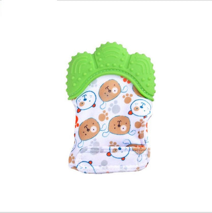 Silicone Teething Mitten for Babies – BPA-Free Chew Glove with Velcro Wrist Strap (3–12 Months)