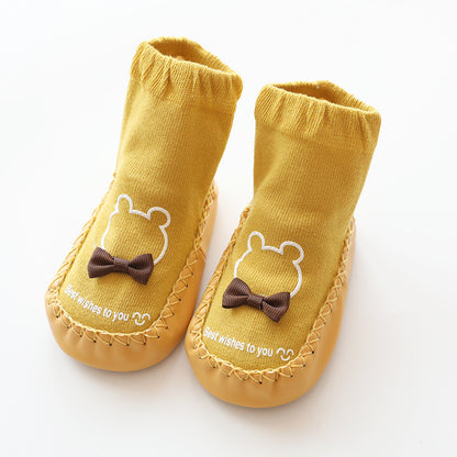 Baby Non-Slip Floor Socks (Cotton) – Soft Grippy Sock Shoes for Infants