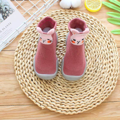 Kids Non-Slip Floor Socks – Soft Cotton Anti-Fall Walking Socks