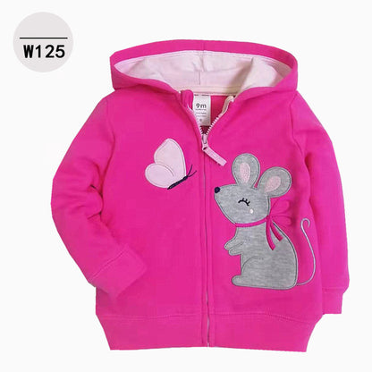 Kids Hooded Zip-Up Hoodie (Baby & Toddler) – Cute Printed Styles