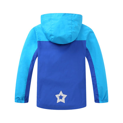 Waterproof Hooded Rain Jacket for Kids | Lightweight Windbreaker for Outdoor Play