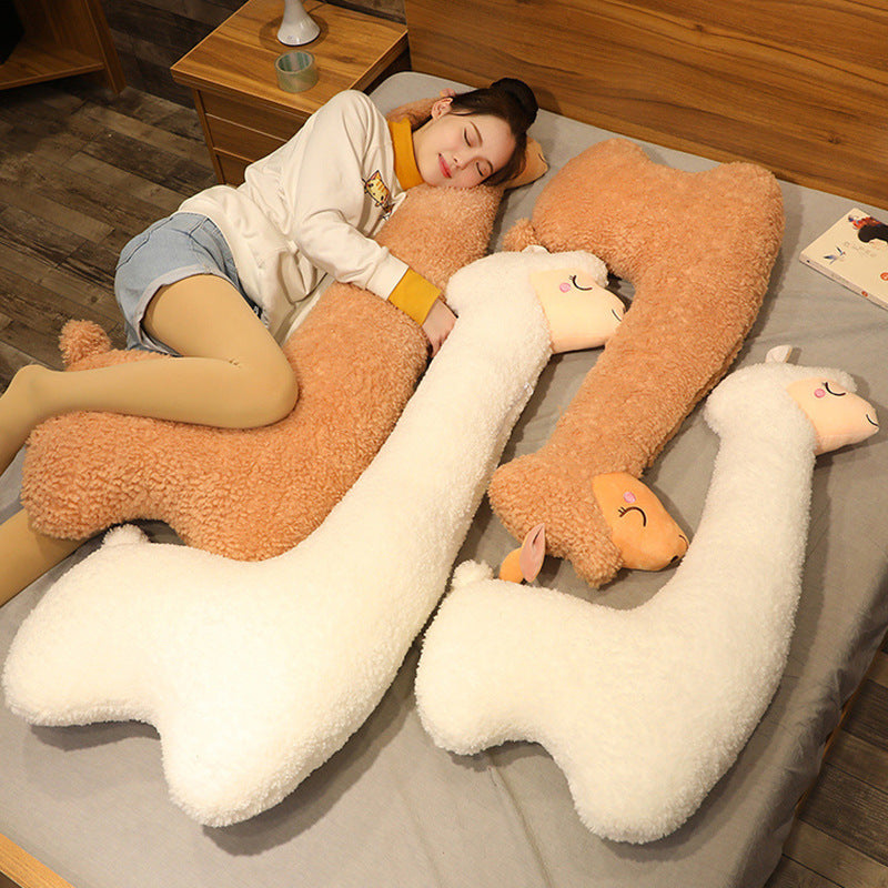 Alpaca Plush Toy Pillow – Soft Stuffed Animal for Teens & Adults
