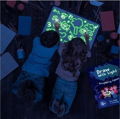 Educational Toy Drawing Pad – 3D Magic 8 Light Effects Puzzle Board Sketchpad