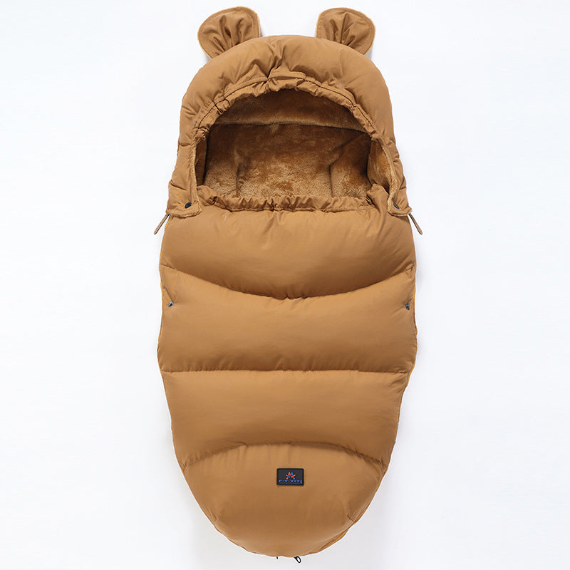 Baby Winter Stroller Sleeping Bag & Footmuff (0–3 Years) – Thick Warm Bunting Bag with Zipper Design