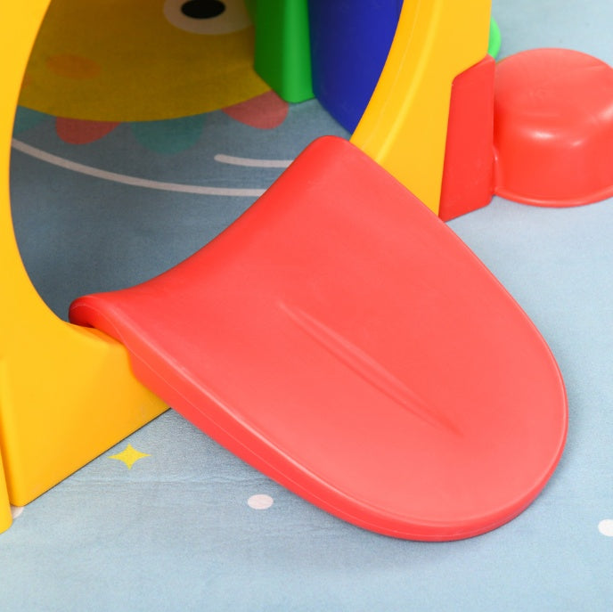 Kids Outdoor Play Tunnel – 59" Multicolor, Non-Toxic PP, Ages 3-6