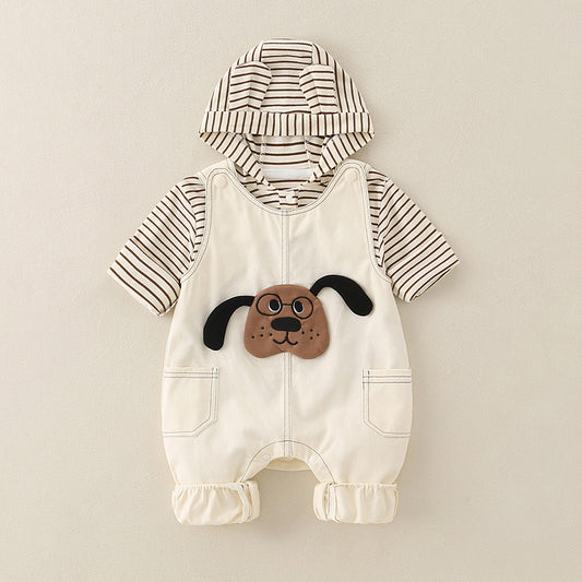 Baby & Toddler Animal Print 2-Piece Cotton Set | Sweatshirt & Pants in Playful Cartoon Designs