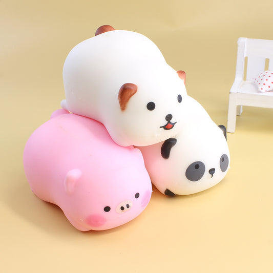 3-Piece Small Animal Squeeze Toys – Stress Relief Sensory Set